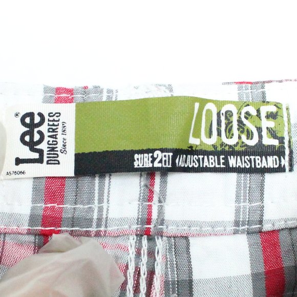 Boy's Lee Dungarees Loose Plaid Cargo Shorts - Picture 3 of 12